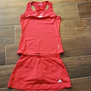 Adidas top and skirt set, sz medium, tennis/ golf